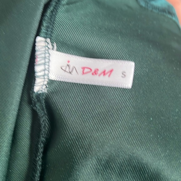 Homecoming winter formal green dress D&M size small - Picture 2 of 5